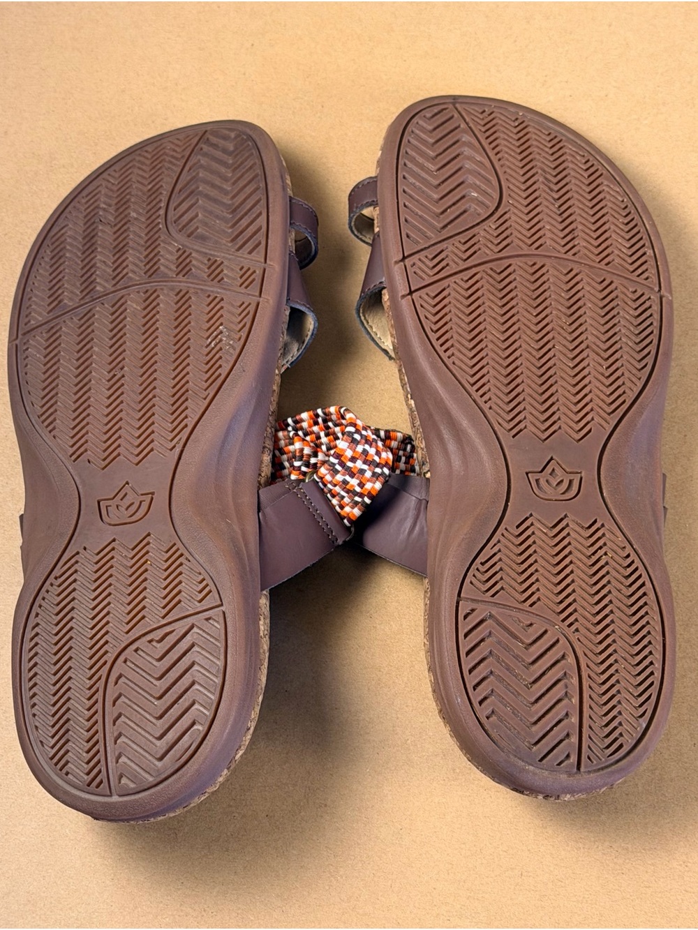Spenco Womens Size 11 Orthotic Island Slide Brown Sandals EU 42.5 - Picture 6 of 7
